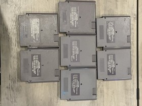 Nintendo NES Vintage Game Lot of  7 UNTESTED Need Cleaning Double Dragon III Etc