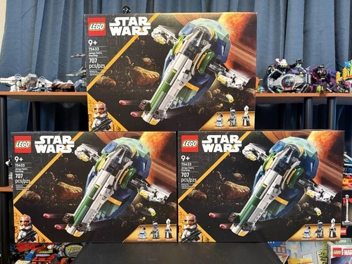 ⭐️ Lot of 3 New LEGO Star Wars: Jango Fett’s Starship (75433) ⭐️