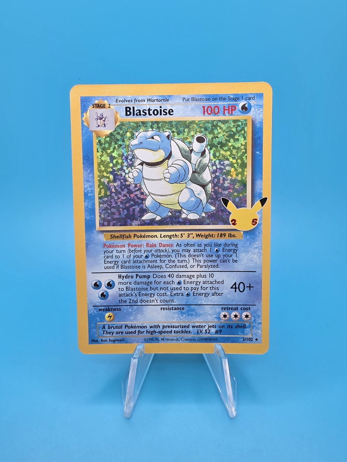 Blastoise 2/102 Celebrations: Classic Collection Holo
