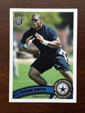 2011 Topps - Tyron Smith #69 (RC) Rookie Card Dallas Cowboys Future HOF. rookie card picture