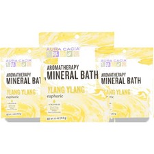 Aura Cacia Euphoric Ylang Aromatherapy Mineral Bath 3 Pack