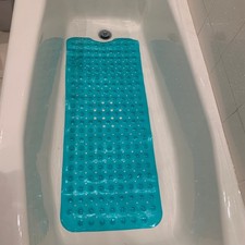 Extra-Long Non-Slip Bathtub  Shower Mat 39  x16   Smooth/Non-Textured Tubs Only 