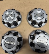4 Pc Silver 8 Lug Center Cap Chevrolet Express Van 2500 3500 Silverado