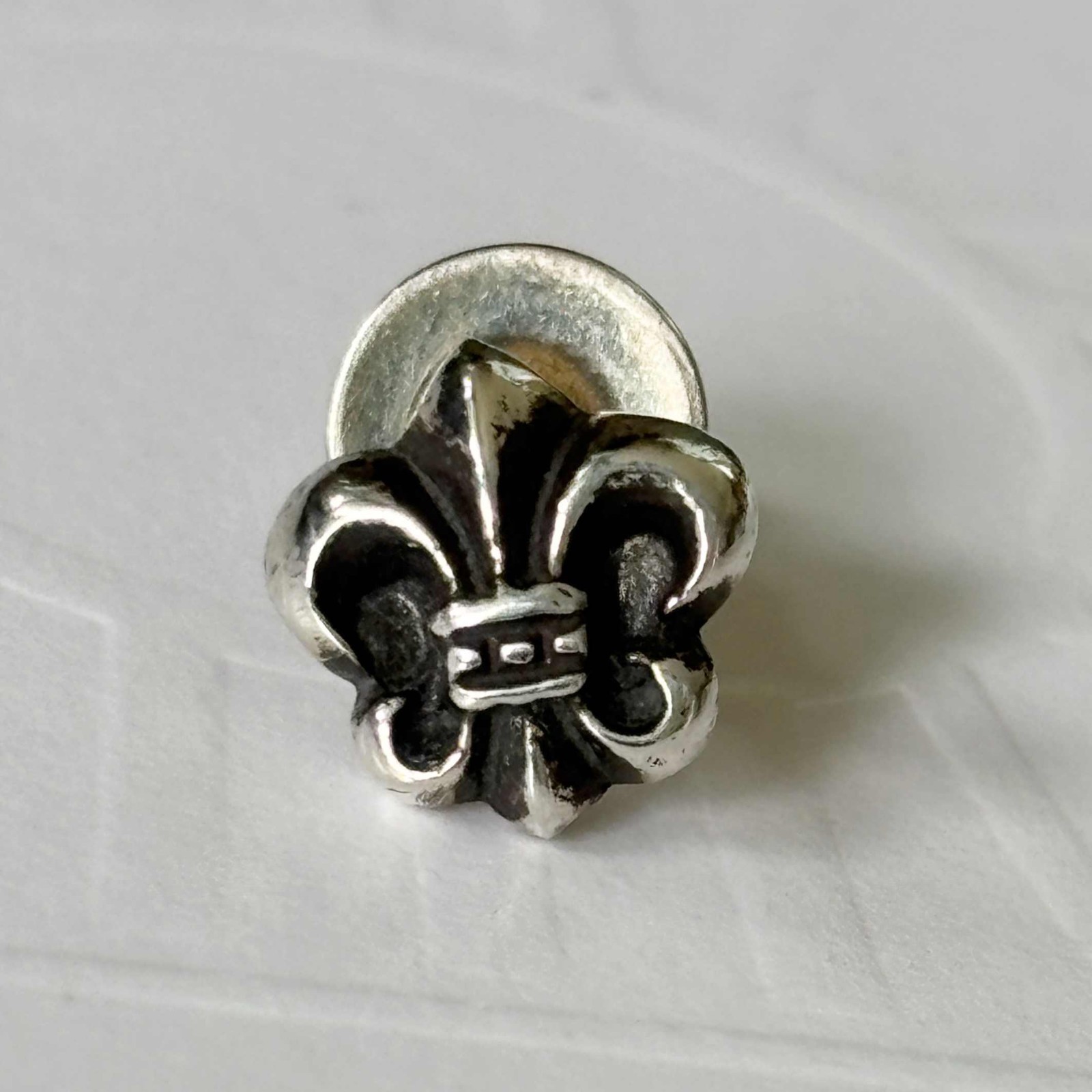 Brand New Chrome Hearts BS Fleur Stud Silver Earrings image 3