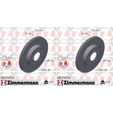 2x ZIMMERMANN SPORT Z BREMSSCHEIBEN 345mm GELOCHT INNENBEL&Uuml;FTET HINTEN passend f