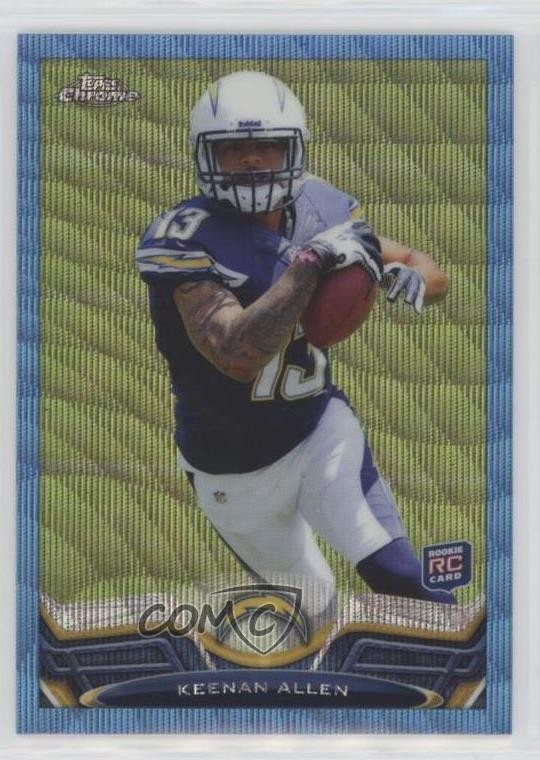 2013 Topps Chrome Blue Wave Refractor Keenan Allen #14 ix8