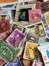 100 US stamps, used, all different, nice group. Most Over 50 Years Old