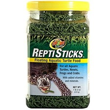 Zoo Med ReptiSticks Aquatic Turtle Food 18oz Nutritional Fish Shrimp Kale