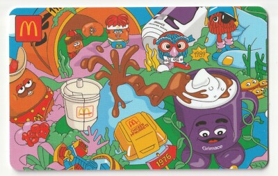 McDonald's no value collectible gift card mint #21 Grimace | eBay