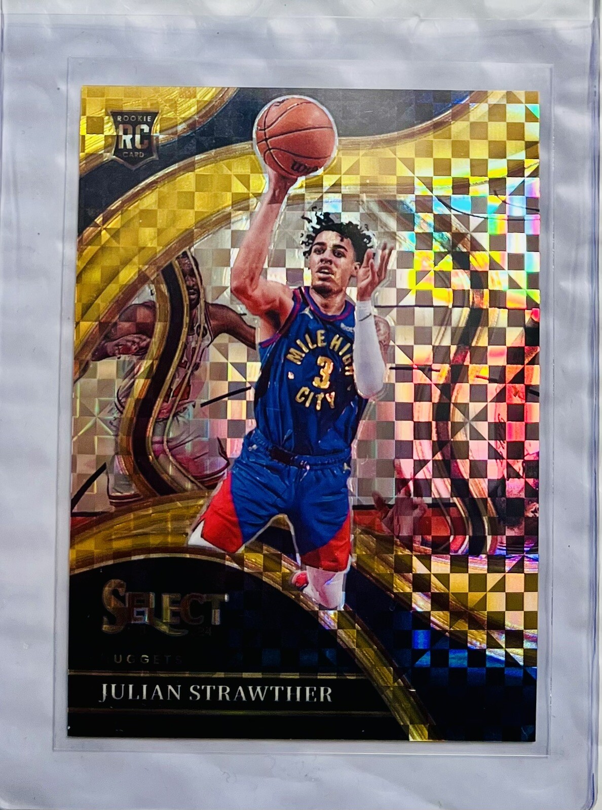 2023-24 Panini Select Julian Strawther Gold Courtside  Rookie /10 Denver Nuggets
