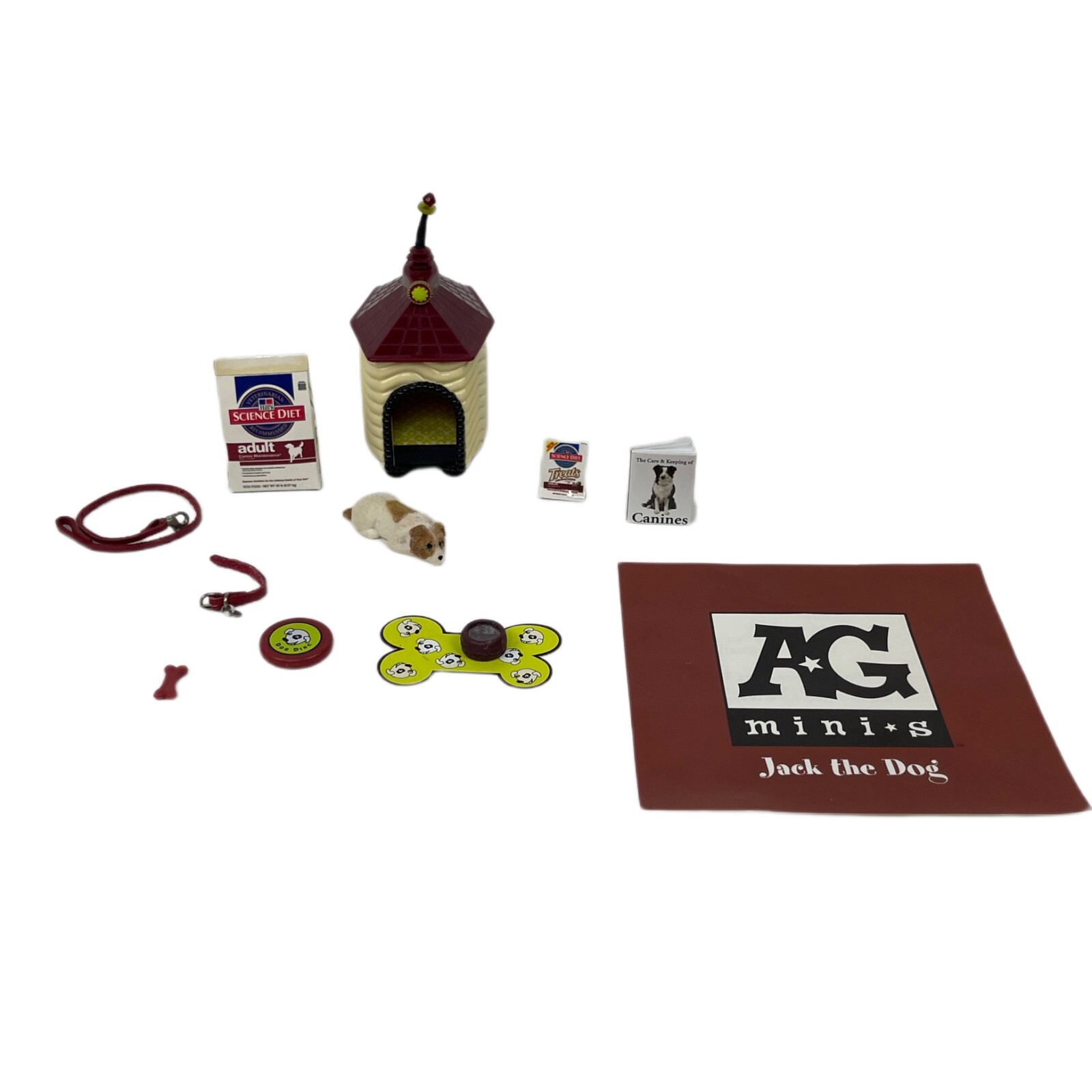 American Girl AG Minis Illuma Room Jack the Dog with Dog House and Pet