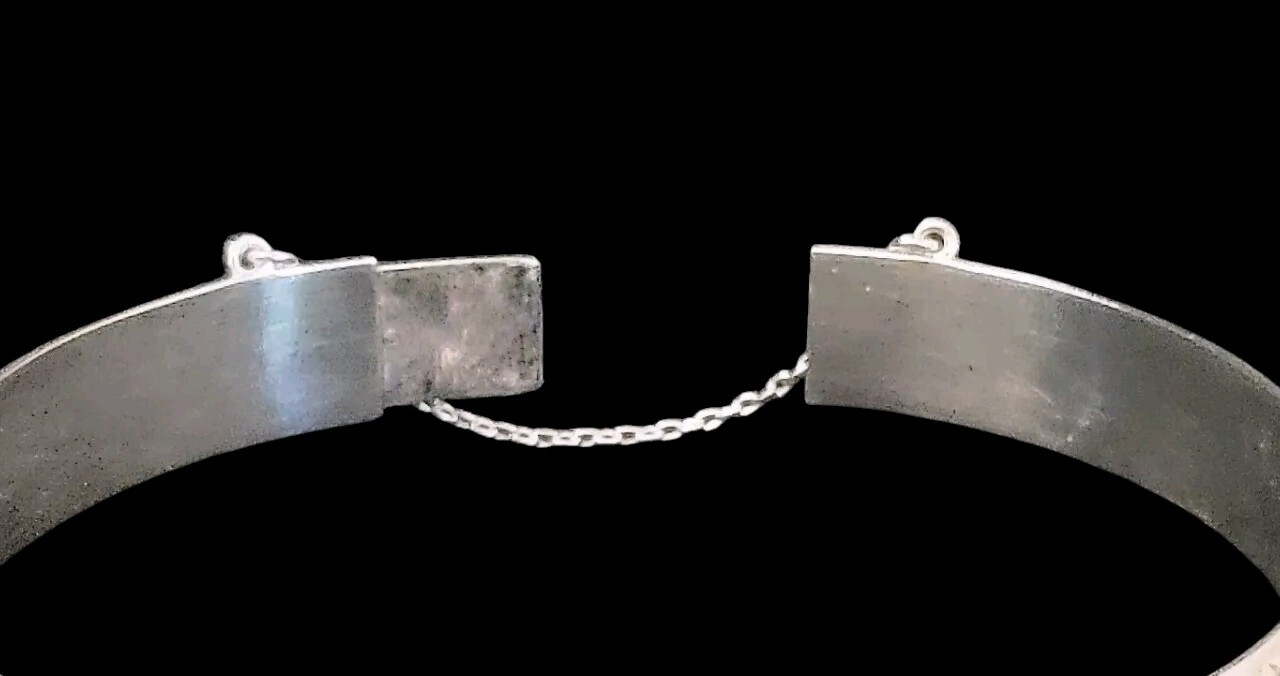 7.5" x 12mm Handcrafted Solid Sterling Silver Tex… - image 7