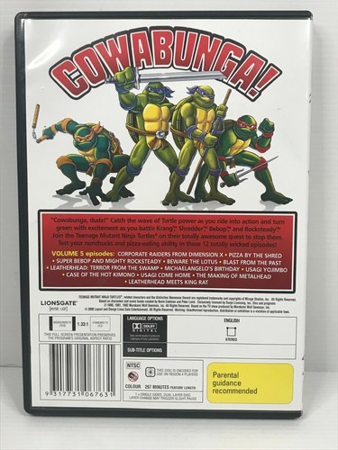 Teenage Mutant Ninja Turtles Vol 5 - DVD - Picture 2 of 2