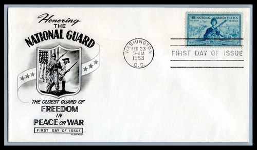 US FDC # 1017 3c National Guard Fleetwood   1953, 9p331