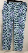 NWT Women  s Lilly Pulitzer Kelly Skinny Ankle Pants Pineapples Toe In - Size 12