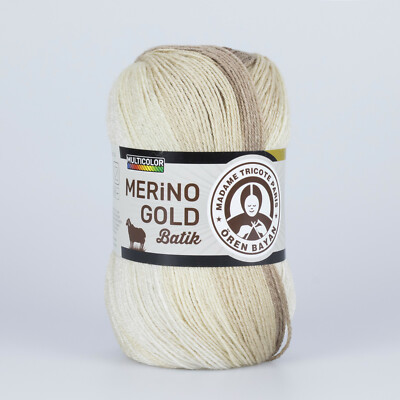 Merino Gold Batik Design Ören Bayan Madame Tricote Paris 100g 400m Wolle Angebot