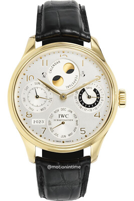 IWC Portuguese Perpetual Calendar Double Moon Hemisphere Moonphase IW502107