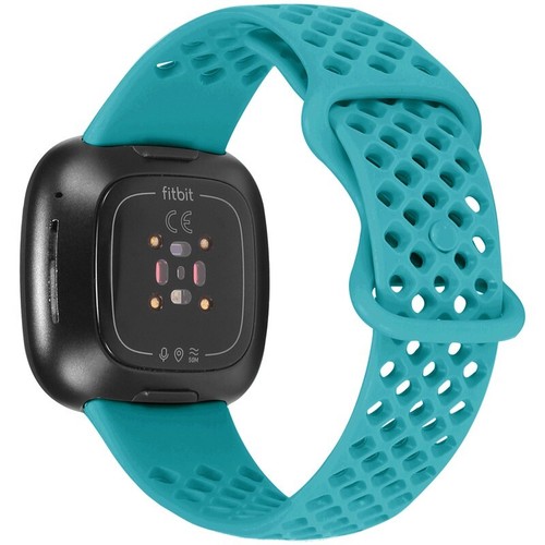 Sport Band Gym Silicone Rubber Loop Strap Wristband For Fitbit Versa 3 / Sense - Picture 16 of 20