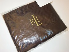 1 COLCHA DE CELOSÍA DE SUITE Ralph Lauren estándar farsa marrón chocolate nueva en paquete