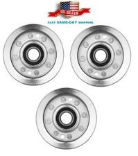 3 Deck Flat Idler Pulley For John Deere GY20067 GY22172 For 42" 48" Deck Mower