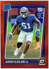 2021 Panini Donruss Optic - Rated Rookie Red Prizm /99 Azeez Ojulari #273 NYG