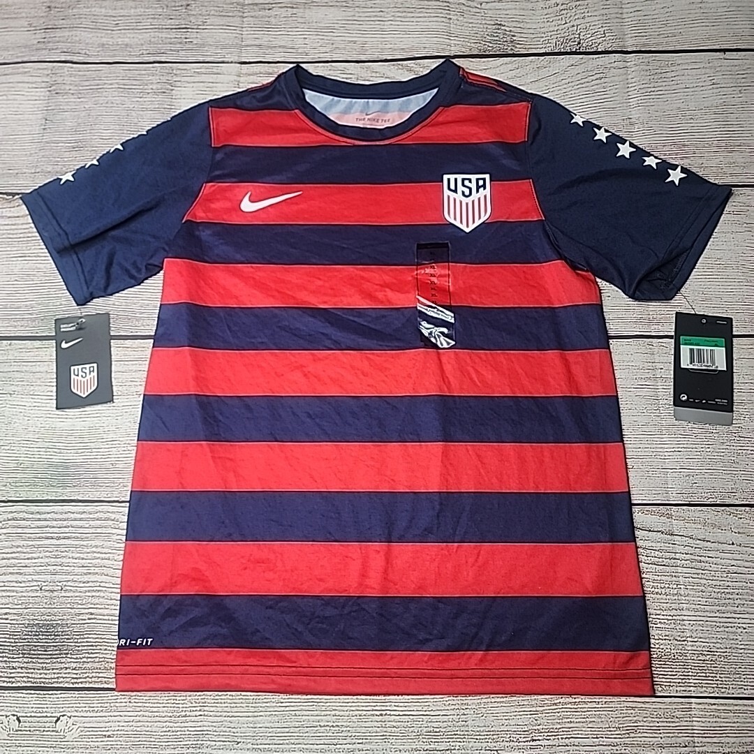 Nike Kids USA Match Tee – Midnight Navy/University Red
