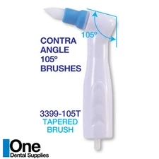 Dental Disposable Prophy Angles - Tapered Brushes 100 pcs