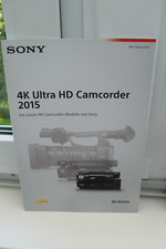 2015 SONY  4 K CAMCORDER  KAMERA PROSPEKT KATALOG CAMERA BROCHURE CATALOGUE !!!!