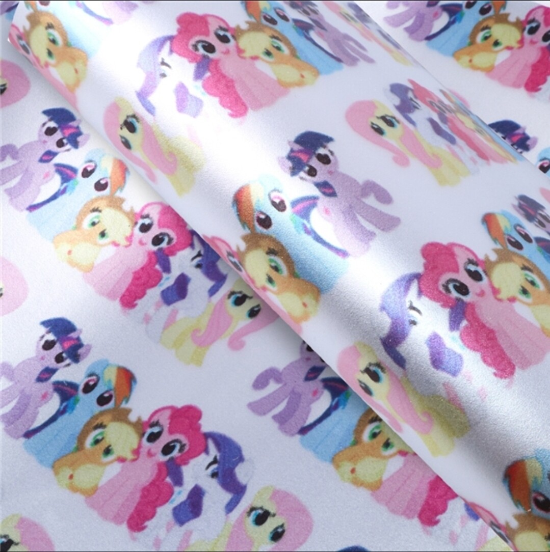 Pony FOGLIO ECOPELLE 9" X 12" INGROSSO STAMPATO 1080416 Arcobaleno Metallizzato