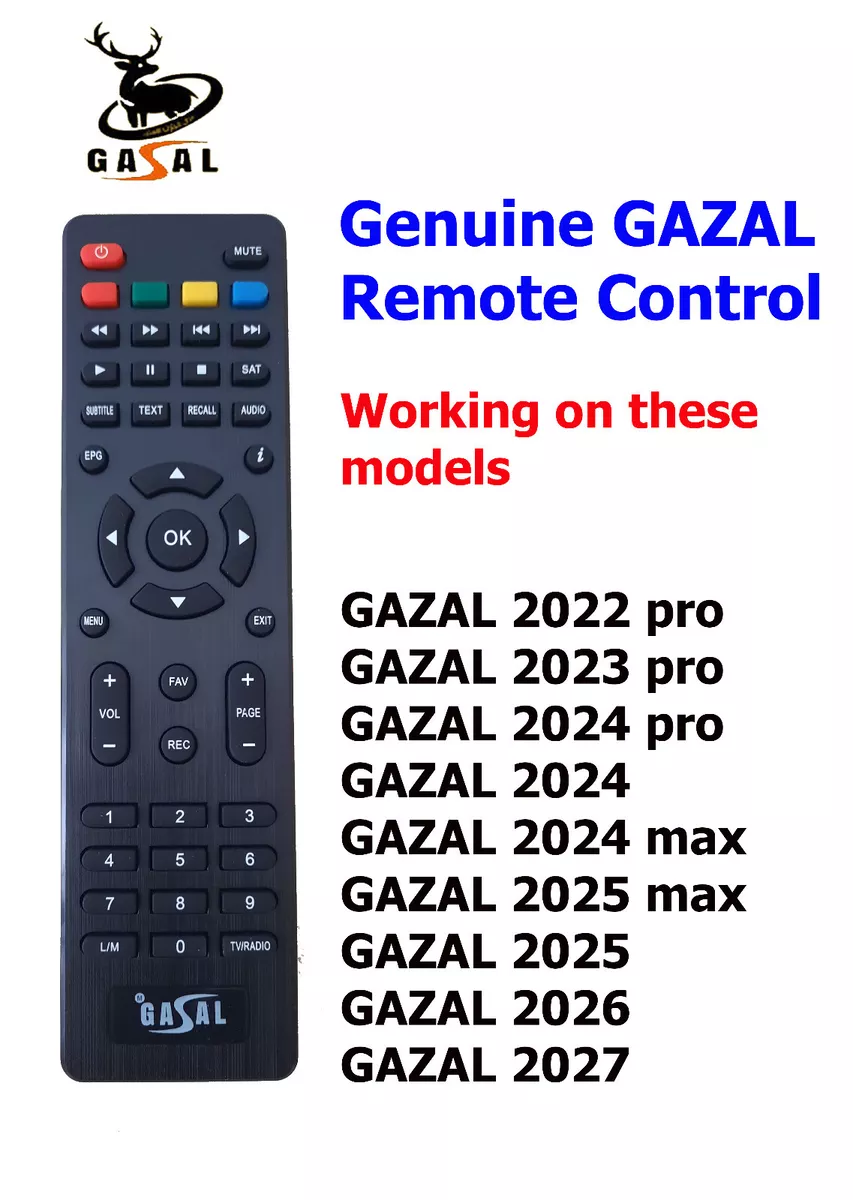 Gazal Receiver Remote Control Genuine working on 2022 2023 2024 2025 2026