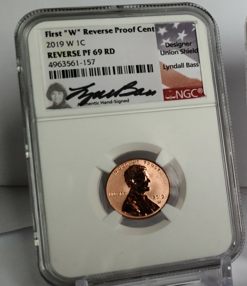 2019-W Lincoln Cents NGC PF69 & MS69 Signed by Lyndall Bass - Set of 3 - Image 2 of 4