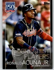 2019 Topps Update RONALD ACUNA JR 150 Years Players BLACK /299 Braves #150-36