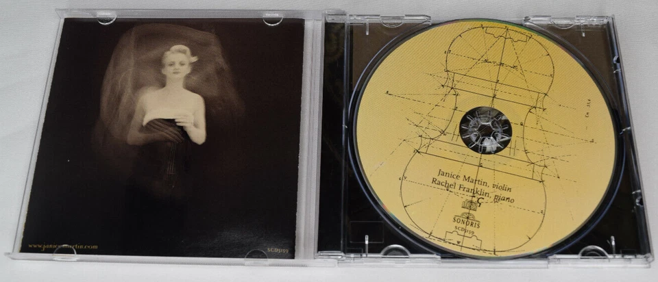 Janice Martin, Violinist - CD - Autographed 2001 Sonoris Recordings Foto 4 de 4
