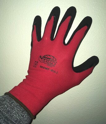TSUNAMI GRIP 500MF SIZE 9 LARGE (10 PAIR) WORK GLOVES