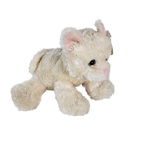 Wishpets Morris weiße Katze Plüsch weich Floppy Kätzchen Stofftier Spielzeug Geschenk - Bild 2 von 8