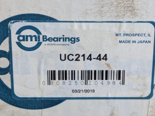 AMI UC214-44 Wendeplattenlager 2-3/4 Zoll Bohrung Japan Neu - Bild 4 von 4