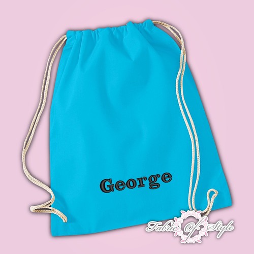 Bolso de Cordón Deportivo Personalizado Bordado Cualquier Nombre PE GIMNASIO Escuela P.E - Imagen 5 de 20