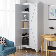 MY 71-in High Metal Locker With 2 Doors and 4 Adjustable Shelves For Living room