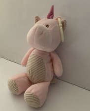 Kellytoy Kelly Baby Pink 10 Crib Toy Plush Unicorn Stipend Ran Belly Feet