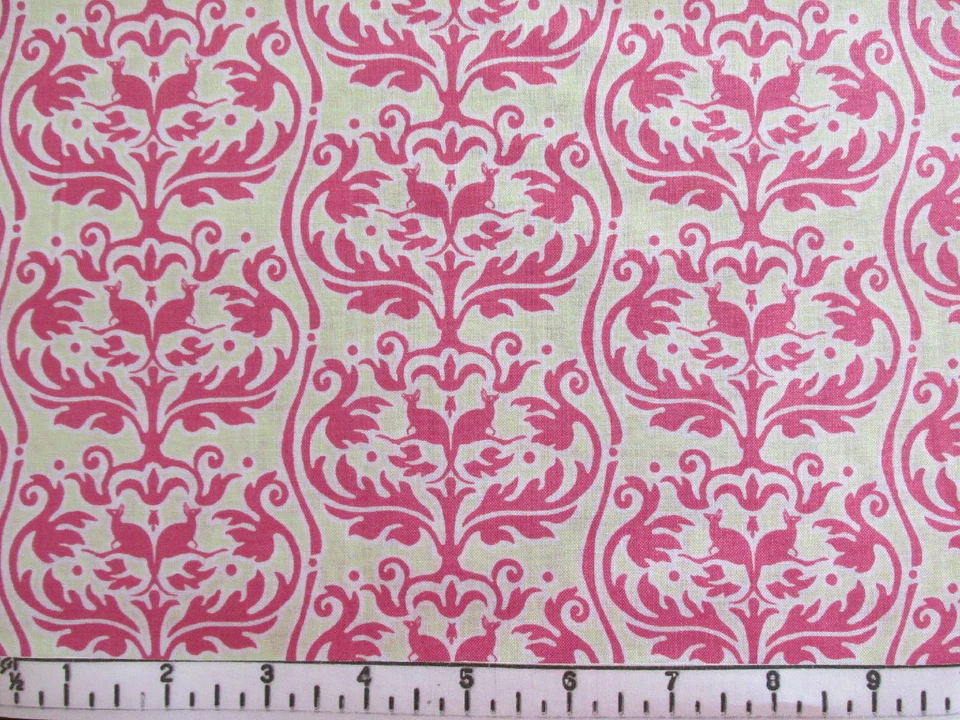 Tela Edredón Rosa Patrón Brocado Roo Canguro - Envío Gratis - 1 Yarda Foto 2 de 2