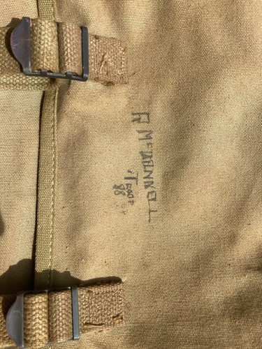 Orig. WWII USMC Officers Musette Bag Dated 1944 Field Gear Equipment - Picture 5 of 8