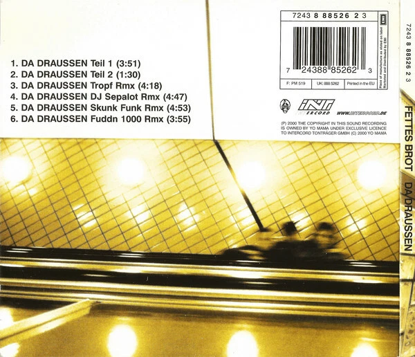Fettes Brot - Da Draussen (Yo Mama's Recording 724388852623, Intercord 8885262) - Bild 2 von 3