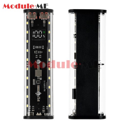 Transparent 8x18650 Battery Box DIY Kit Fast Charging Mobile Power Bank Case - 第 20/26 張圖片