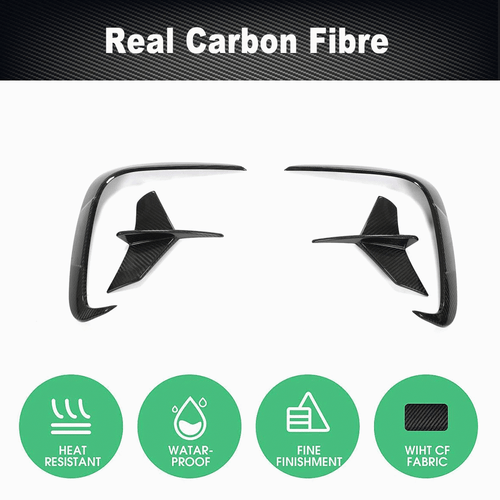 DRYCarbon Rear Bumper Splitter Canard Fin Flaps For BMW 8 Series G14 G15 M850i - Picture 7 of 13