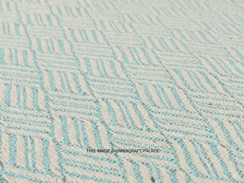 LUXURY 100% COTTON WOVEN HERRINGBONE SOFA CHAIR BED THROW FRINGED COVER BLANKET - Picture 24 of 43