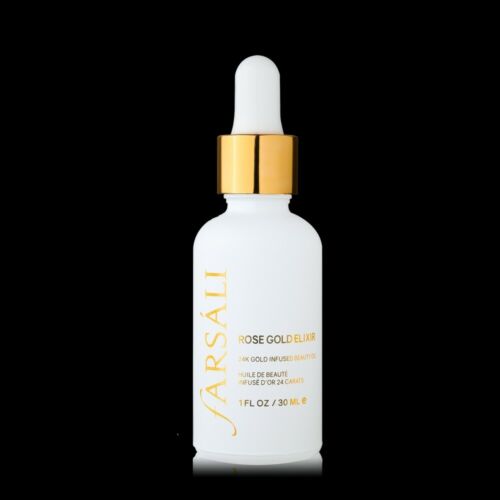 Aceite de belleza infundido oro rosa Farsáli elixir oro 24k nuevo en caja 1 oz/30 ml - Imagen 2 de 2