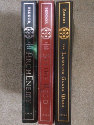 Looking Glass Wars Trilogy 1-3 set Frank Beddor Seeing Redd / Arch Enemy PB lot