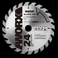WORX WA5101 EXACTRACK Cordless Circular Chop Saw 165mm TCT wood cutting disc