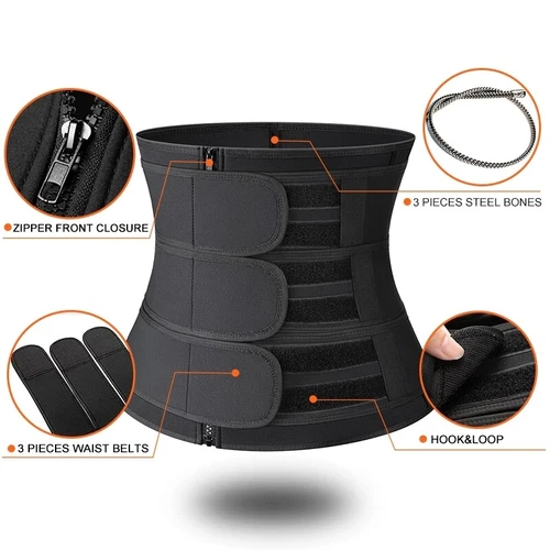 Männer Schweiß Sauna Neopren Taillentrainer Gewichtsverlust Korsett Taillen Body Shaper - Bild 4 von 31