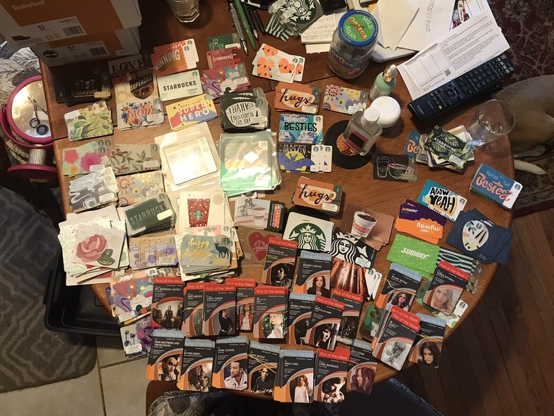 Starbucks cards Huge Lot Brand New Never Used Never swiped iTunes Cards VHTFRARE